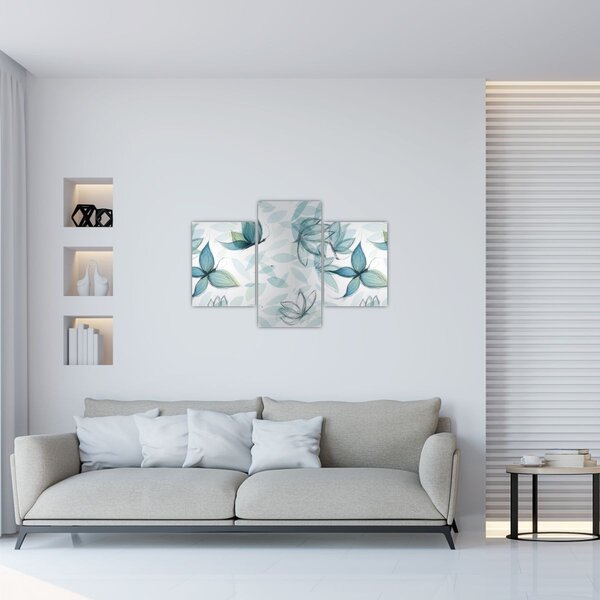 Slika - Modri ​​metulji (90x60 cm)