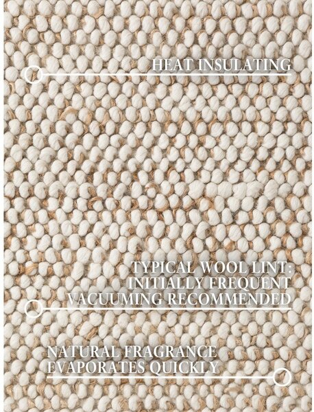Bež ručno rađen tepih od mješavine vune 200x300 cm Peas – Villeroy&Boch