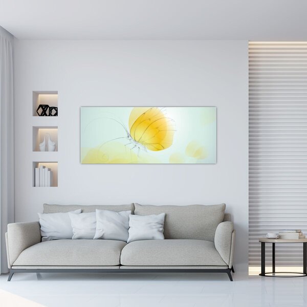 Slika - Rumeni metulj (120x50 cm)