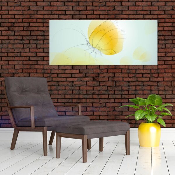 Slika - Rumeni metulj (120x50 cm)