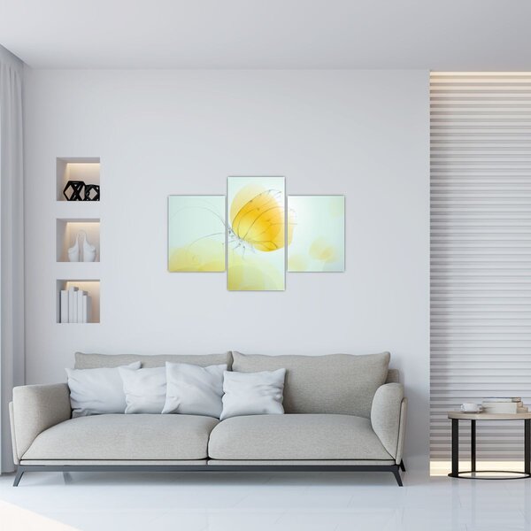 Slika - Rumeni metulj (90x60 cm)