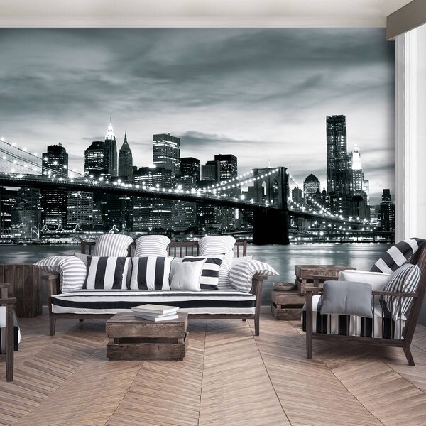 Foto tapeta - New York i Brooklyn Bridge (152,5x104 cm)