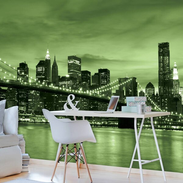 Foto tapeta - New York Brooklyn Bridge City (152,5x104 cm)