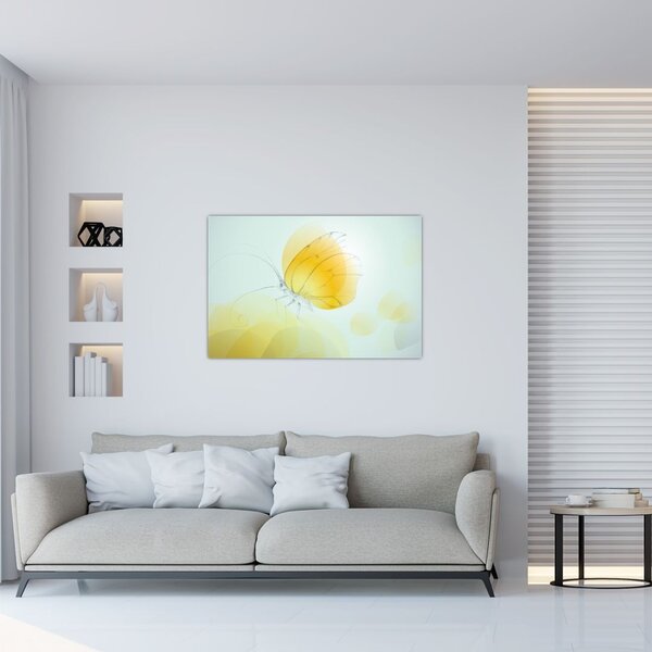 Slika - Rumeni metulj (90x60 cm)