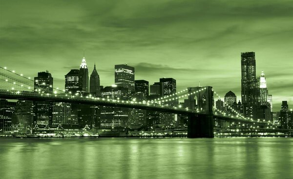 Foto tapeta - New York Brooklyn Bridge City (152,5x104 cm)