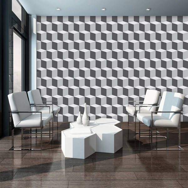 Foto tapeta - 3D kvadrati (152,5x104 cm)