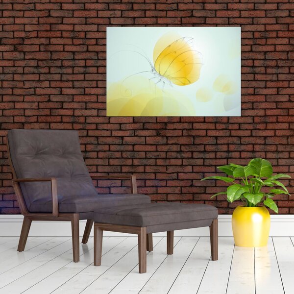Slika - Rumeni metulj (90x60 cm)