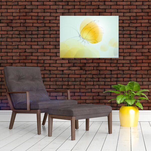 Slika - Rumeni metulj (70x50 cm)