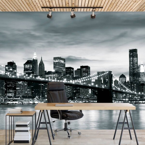 Foto tapeta - New York i Brooklyn Bridge (152,5x104 cm)