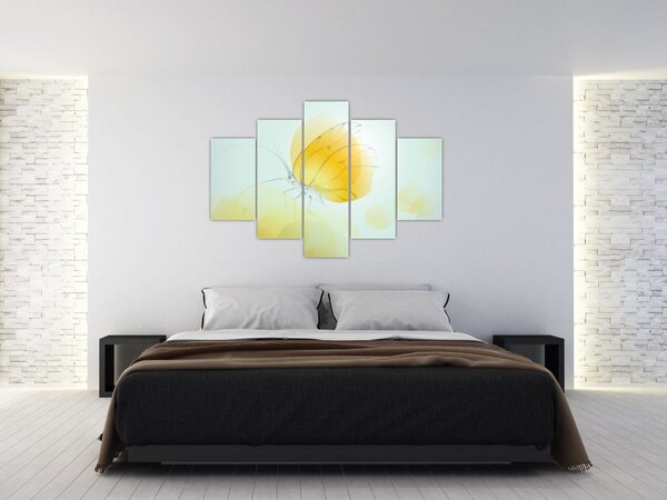 Slika - Rumeni metulj (150x105 cm)