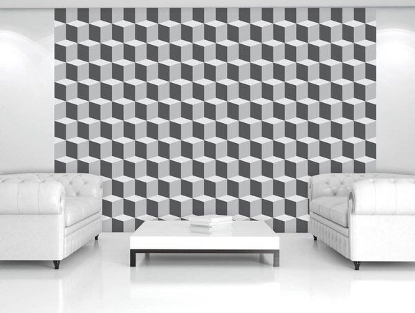 Foto tapeta - 3D kvadrati (152,5x104 cm)