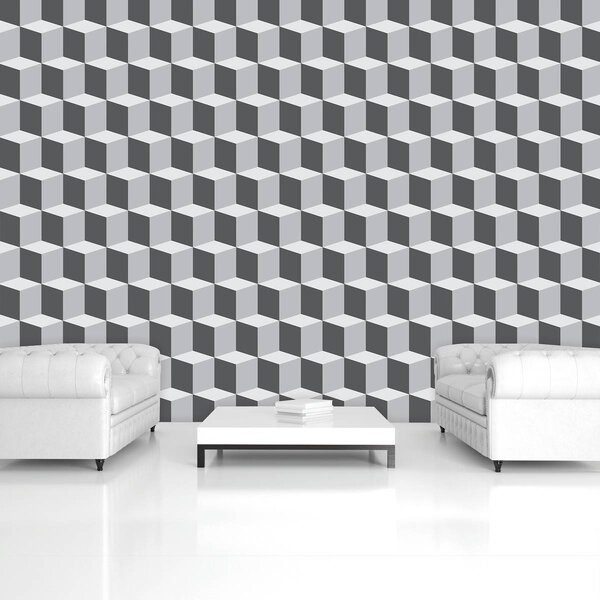 Foto tapeta - 3D kvadrati (152,5x104 cm)