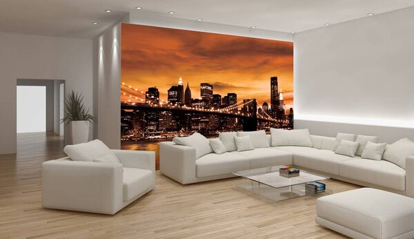 Foto tapeta - New York Brooklyn Bridge City (152,5x104 cm)