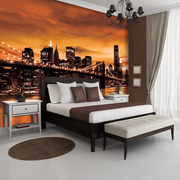 Foto tapeta - New York Brooklyn Bridge City (152,5x104 cm)
