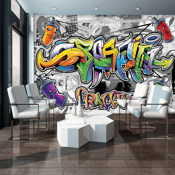 Foto tapeta - Šareni grafiti (152,5x104 cm)
