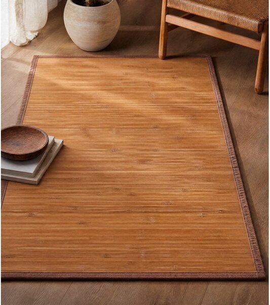 Tepih od bambusa u prirodnoj boji 60x90 cm – Casa Selección