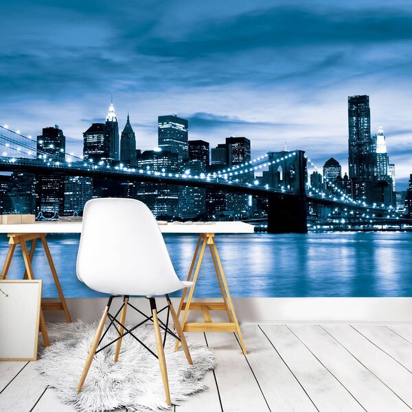 Foto tapeta - New York Brooklyn Bridge City (152,5x104 cm)