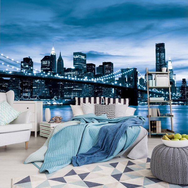 Foto tapeta - New York Brooklyn Bridge City (152,5x104 cm)
