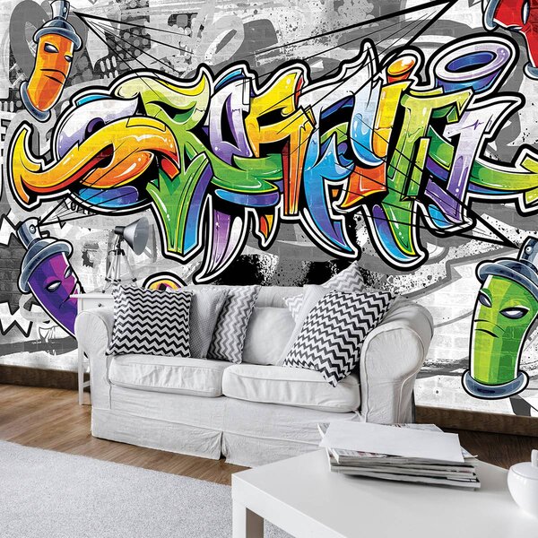 Foto tapeta - Šareni grafiti (152,5x104 cm)