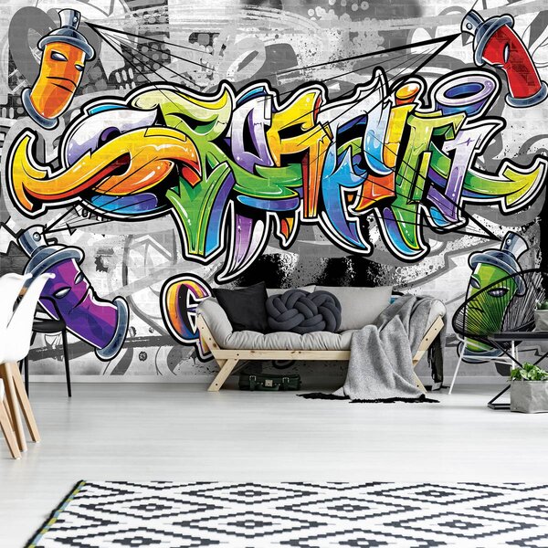Foto tapeta - Šareni grafiti (152,5x104 cm)