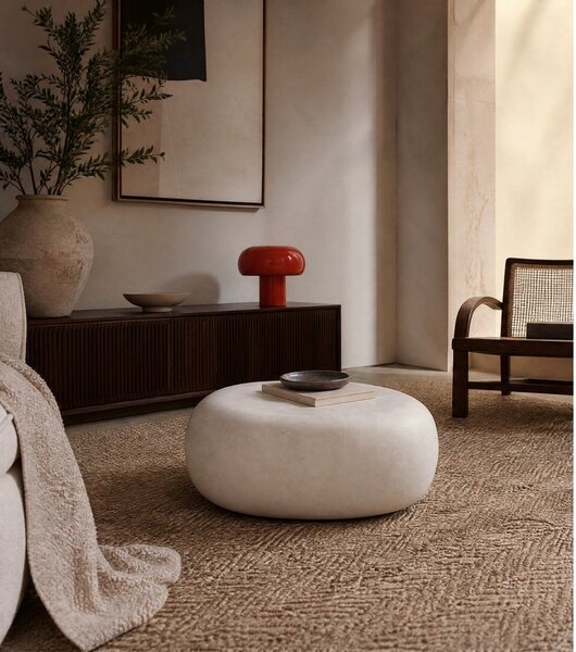 Bijeli stolić za kavu 49x65 cm Pebble – vtwonen