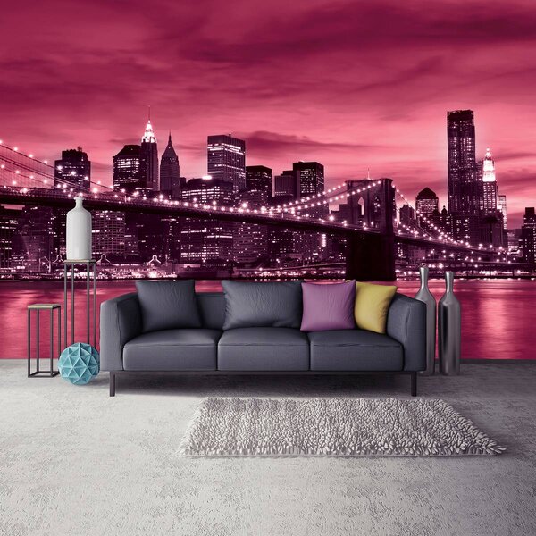 Foto tapeta - New York Brooklyn Bridge City (152,5x104 cm)