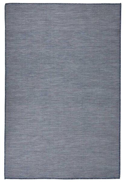 VidaXL Vanjski tepih ravnog tkanja 120 x 170 cm plavi