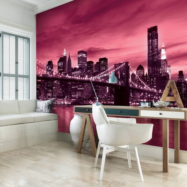 Foto tapeta - New York Brooklyn Bridge City (152,5x104 cm)