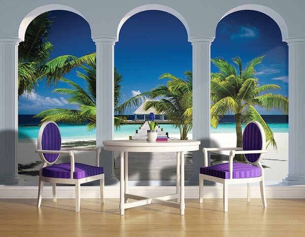Foto tapeta - Pogled na plažu (152,5x104 cm)