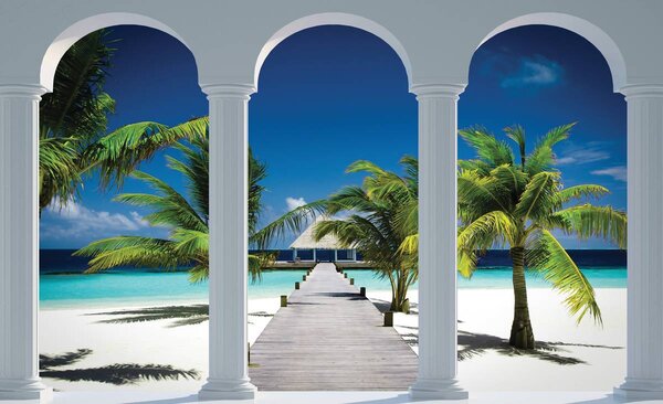 Foto tapeta - Pogled na plažu (152,5x104 cm)