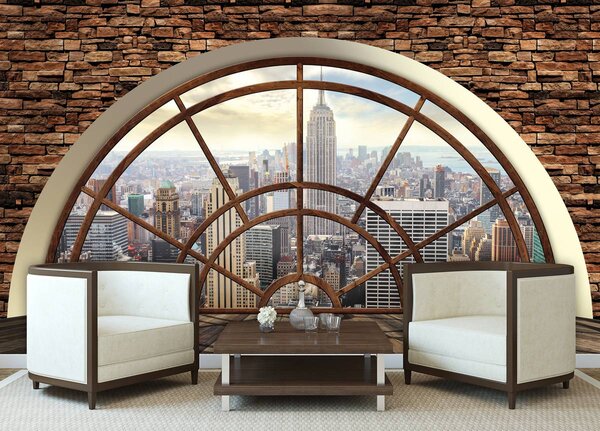 Foto tapeta - New York - pogled s prozora (152,5x104 cm)