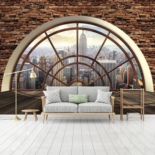 Foto tapeta - New York - pogled s prozora (152,5x104 cm)