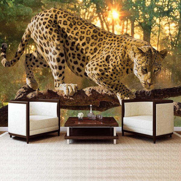Foto tapeta - Jaguar Forest Woods (152,5x104 cm)
