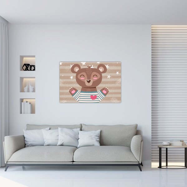 Slika - Ljubeči medvedek (90x60 cm)