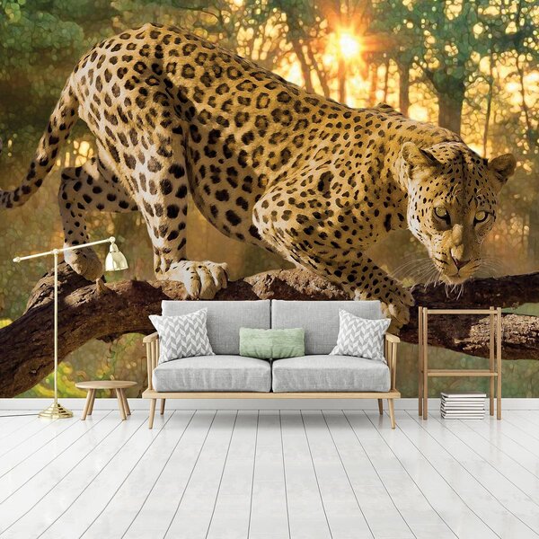 Foto tapeta - Jaguar Forest Woods (152,5x104 cm)
