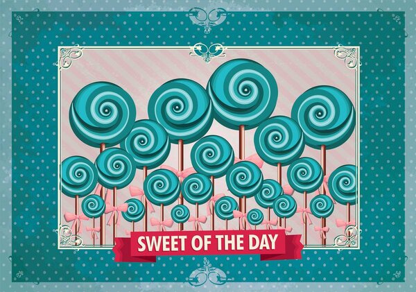 Foto tapeta - Slatki Pin Up Lollies (152,5x104 cm)