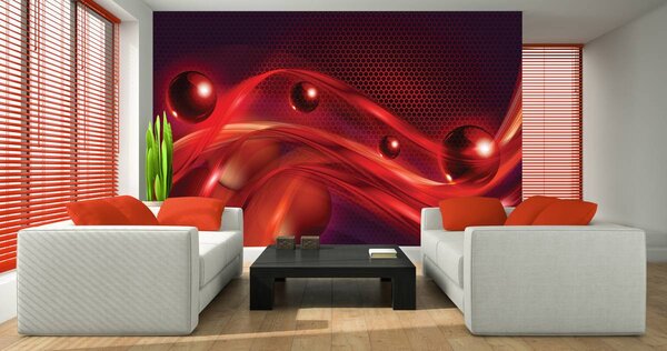Foto tapeta - Crveni zid (152,5x104 cm)