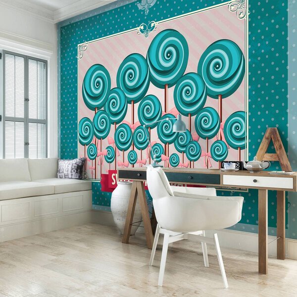 Foto tapeta - Slatki Pin Up Lollies (152,5x104 cm)