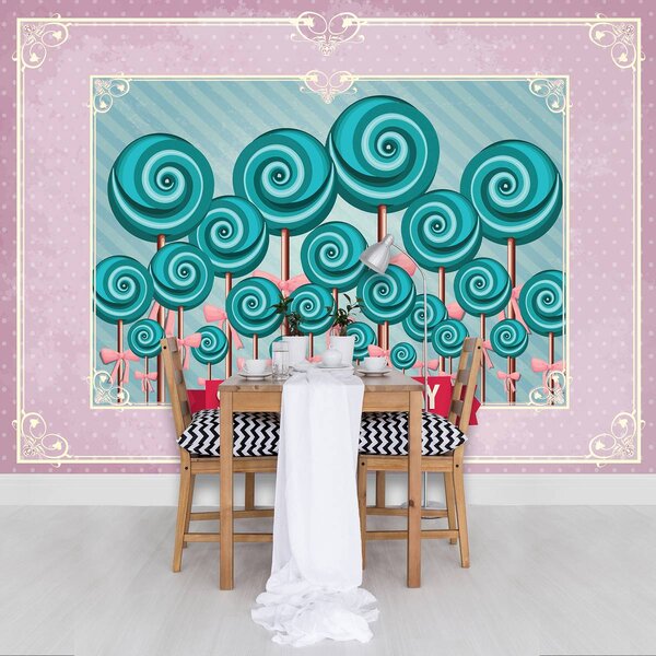 Foto tapeta - Slatki Pin Up Lollies (152,5x104 cm)