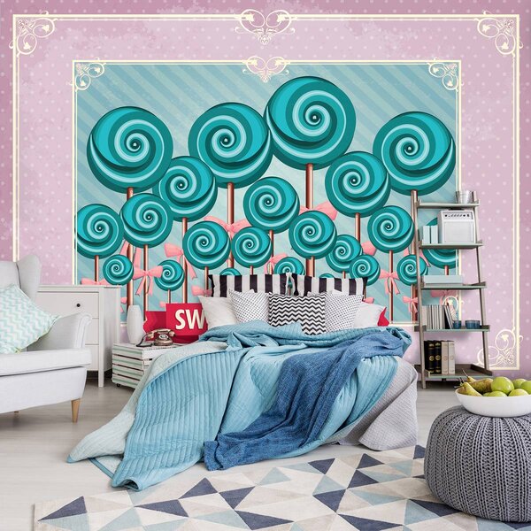Foto tapeta - Slatki Pin Up Lollies (152,5x104 cm)