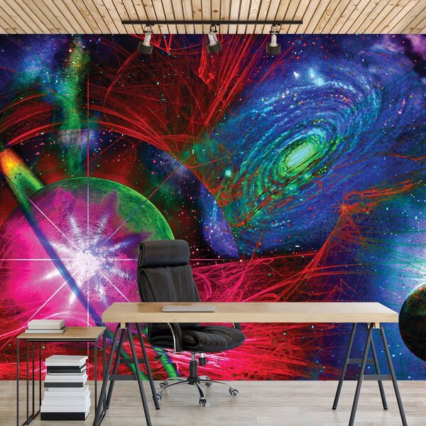Foto tapeta - Šareni apstraktni svemir (152,5x104 cm)