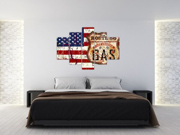 Slika - Vintage zastava (150x105 cm)