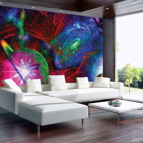 Foto tapeta - Šareni apstraktni svemir (152,5x104 cm)