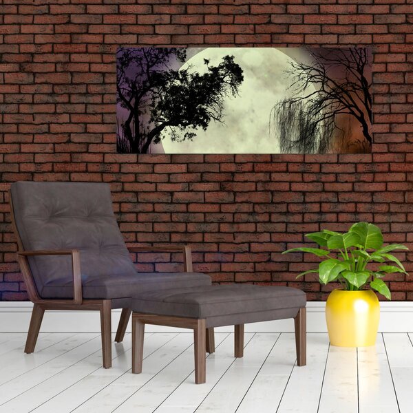 Slika - Polna luna nad površjem (120x50 cm)