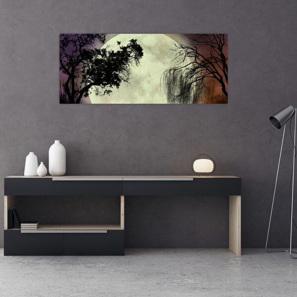 Slika - Polna luna nad površjem (120x50 cm)