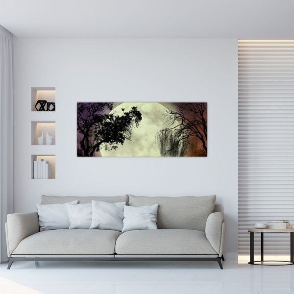 Slika - Polna luna nad površjem (120x50 cm)