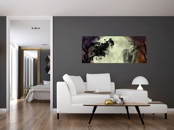 Slika - Polna luna nad površjem (120x50 cm)