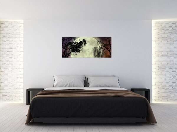 Slika - Polna luna nad površjem (120x50 cm)