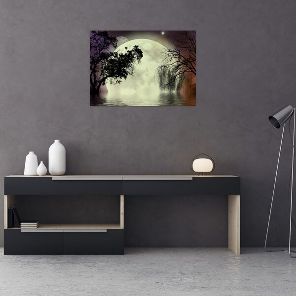 Slika - Polna luna nad površjem (70x50 cm)