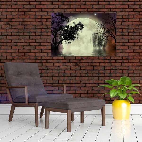 Slika - Polna luna nad površjem (90x60 cm)